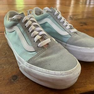 Women’s Color-block Platform lace-up VANS Size 7.5